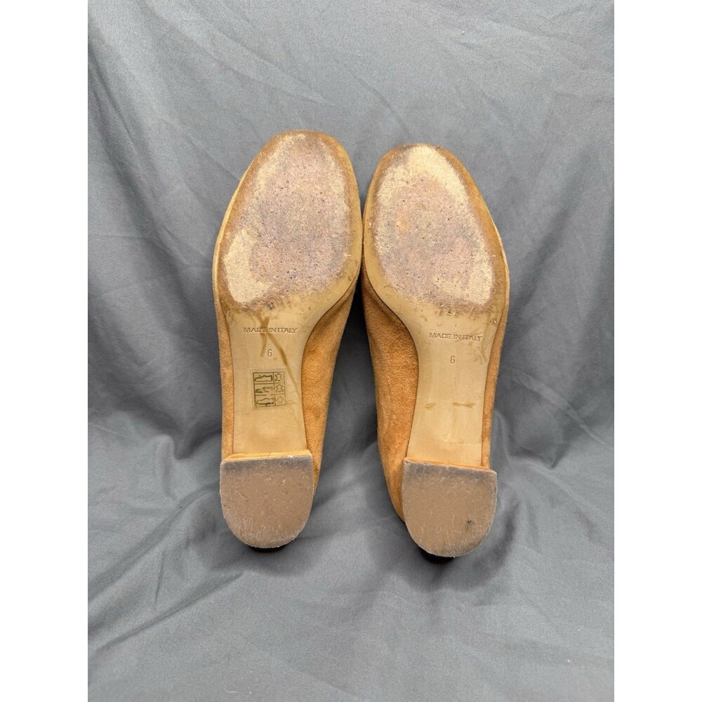 Everlane Women's Day Heels Pumps Brown Round Toe Suede Block Made In Italy Sz 6 - Picture 12 of 14